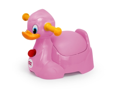 Детско гърне OK Baby - Пате, Розово