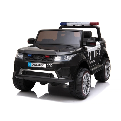 Двуместен акумулаторен джип Chipolino - Police, Черен