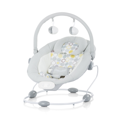 Музикален шезлонг Chipolino - Сиеста, Сив