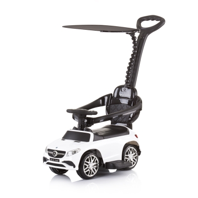 Детска кола с дръжка и сенник Chipolino - Mercedes, GLE63, Бяла