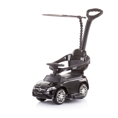 Детска кола с дръжка и сенник Chipolino - Mercedes, GLE63, Черна