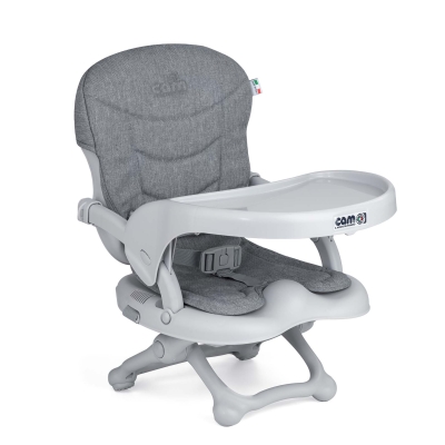 Повдигащо столче за хранене Cam - Smarty Pop, Сребристо