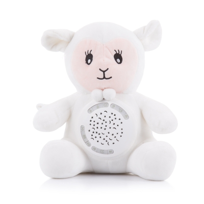 Плюшена играчка с проектор Chipolino - Агънце