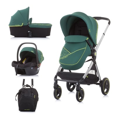 Детска количка Chipolino - Елит, 3 в 1, авокадо