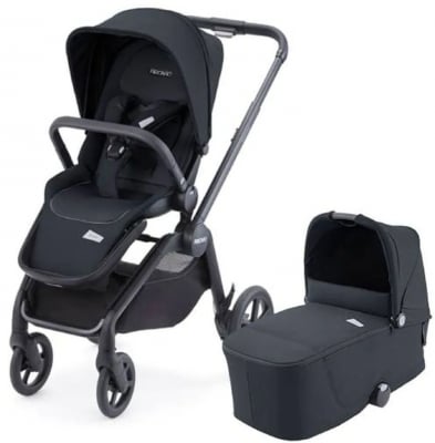 Комбинирана количка 2 в 1 Recaro - Duo Celona Prime, Mat Black