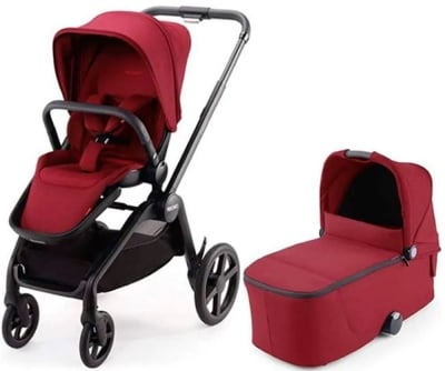 Комбинирана количка 2 в 1 Recaro - Duo Celona Select, Garnet Red