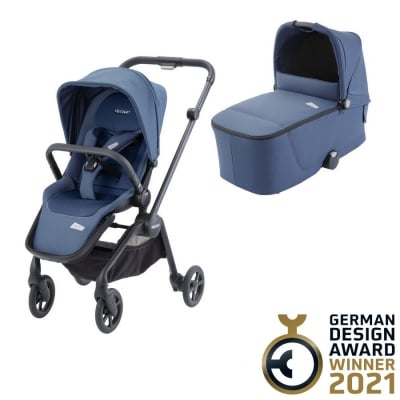 Комбинирана количка 2 в 1 Recaro - Duo Sadena Prime, Sky Blue