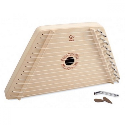Музикална играчка Hape - Дървена арфа