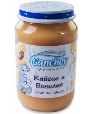 Млечна каша Ganchev - Кайсии и ванилия, 190 g