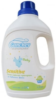 Течен перилен препарат Ganchev - Sensitive, 1.3 l, 42 пранета