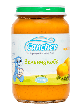 Зеленчуково пюре Ganchev - Зеленчуково, 190 g