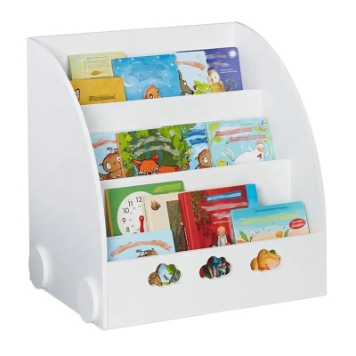 Детска етажерка за съхранение на книжки Ginger Home, Бяла