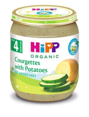 Био зеленчуково пюре Hipp - Тиквички с картофи, 125 g