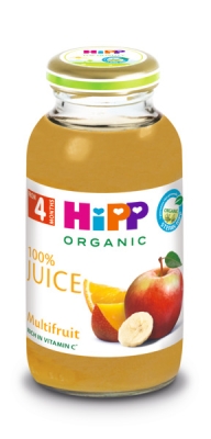 Био плодов сок Hipp - Мултивитамин, 200 ml