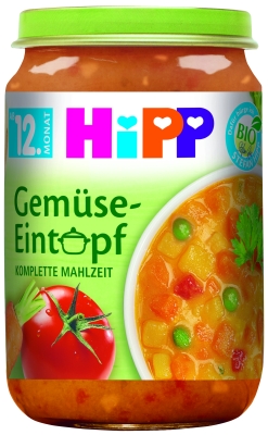 Био пюре Hipp - Зеленчукова яхния, 250 g