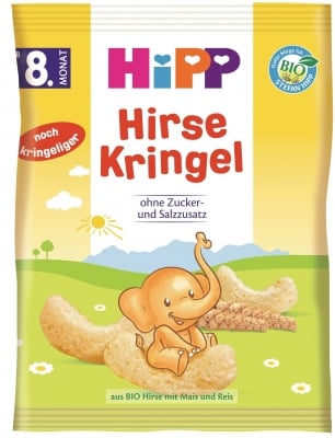 Био зърнени гризини Hipp - С просо, 30 g