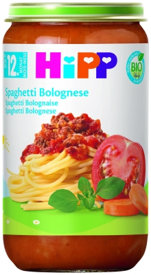 Био ястие Hipp - Спагети Болонезе, 250 g
