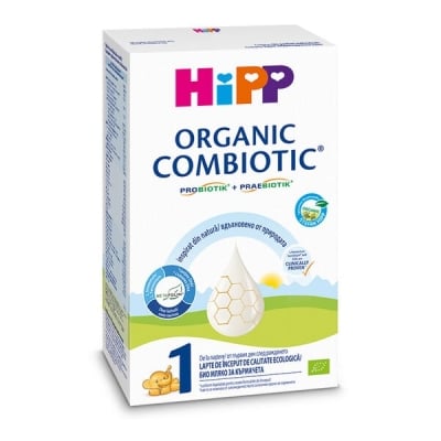 Адаптирано мляко на прах Hipp Organic - Combiotic 1, опаковка 300 g