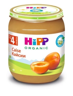 Био плодово пюре Hipp - Кайсии, 125 g