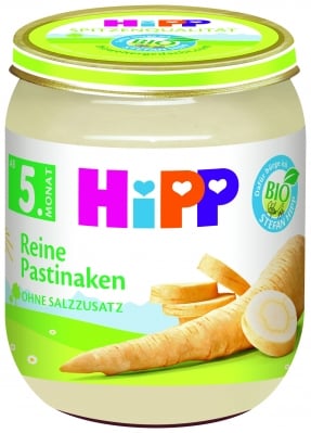 Био зеленчуково пюре Hipp - Пащърнак, 125 g