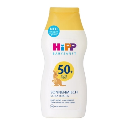 Слънцезащитно мляко Hipp - SPF50, 200 ml