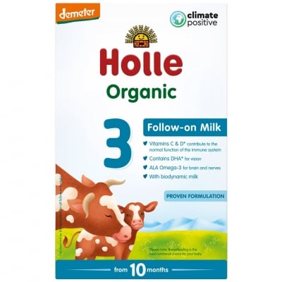 Био преходно мляко за подрастващи Holle Organic 3, 600 g