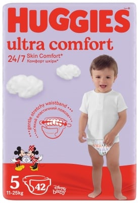 Бебешки пелени Huggies - Ultra Comfort 5, 42 броя