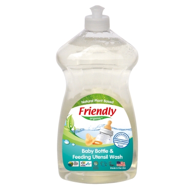 Препарат за бебешки шишета и съдове Friendly Organic - 739 ml