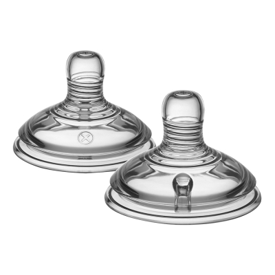 Биберони Tommee Tippee - Easy Vent, Variflow 3 капки, 0m+, 2 броя