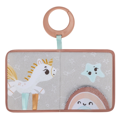 Мека текстилна книжка Tiny Love - Where Do I Travel Book Unicorn Wonderlands