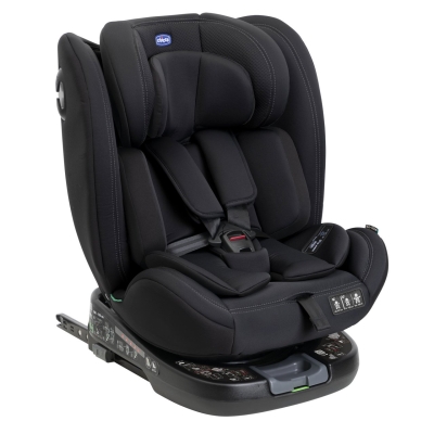 Столче за кола Chicco - Unico Evo Air, I Size, IsoFix, 40-150 cm, Black