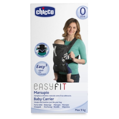  Кенгуру Chicco - Easy Fit, 0-9 kg, Black Night