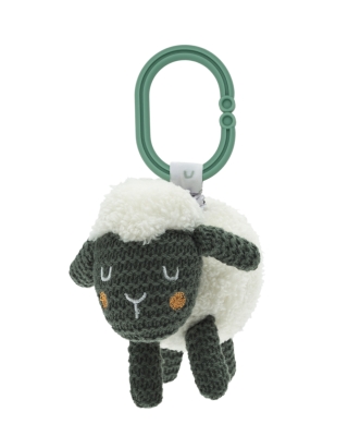Трептяща играчка Kikkaboo - Sleepy Sheep, Зелена