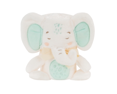 Бебешко одеяло с 3D бродерия Kikkaboo - Elephant Time, 75 х 100 сm
