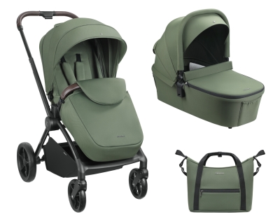 Комбинирана бебешка количка 2 в 1 Kikkaboo - Kara, Army Green