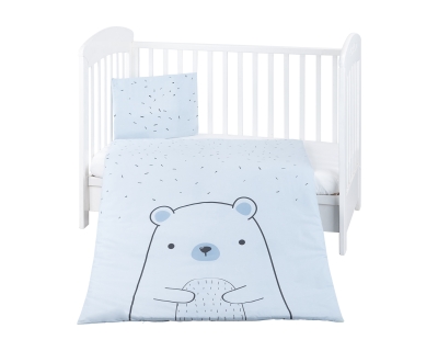 Бебешки спален комплект Kikkaboo - Bear with me,  3 части, Blue