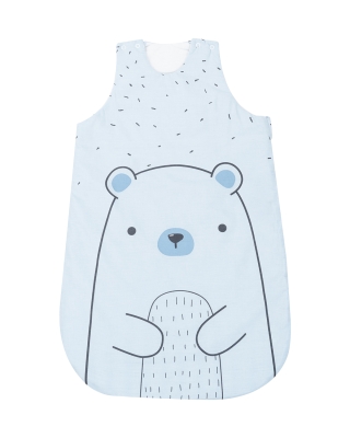 Летен спален чувал Kikkaboo - Bear with me, 0 - 6 m, Blue
