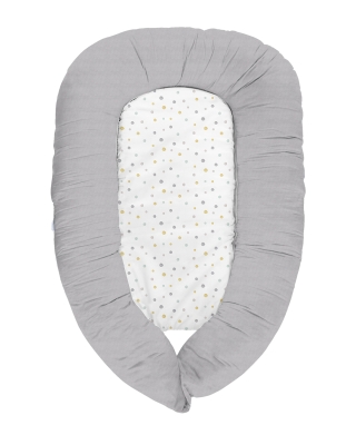 Бебешко мемори гнездо 3 в 1 Kikkaboo - Dots, Grey