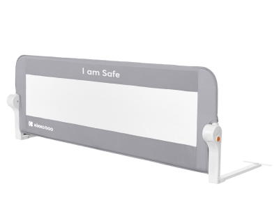 Предпазна преграда за легло Kikkaboo - I am safe, 120 сm, Grey