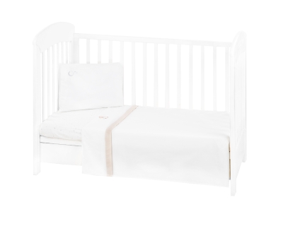 Бебешки спален комплект с бродерия Kikkaboo - Dream Big, EU Style, 70 х 140, Beige, 3 части
