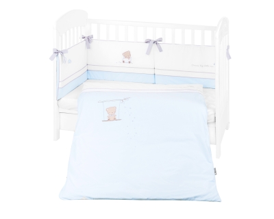 Бебешки спален комплект с бродерия Kikkaboo - Dream Big, EU style, 70 х 140 сm, 2 части, Blue