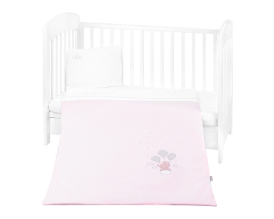 Бебешки спален комплект с бродерия Kikkaboo - Dream Big, Pink, 5 части