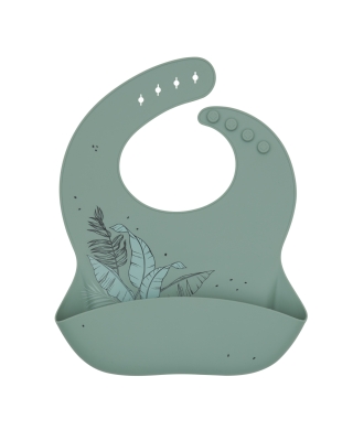 Силиконов лигавник Kikkaboo - Platinum Silicone Flora, Sage