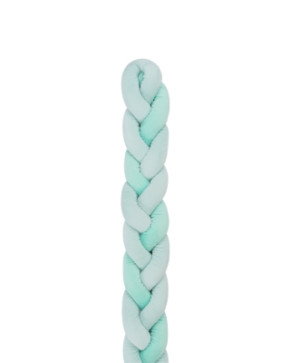 Луксозен плюшен обиколник Kikkaboo, 3 плитки 180 х 12см, Mint