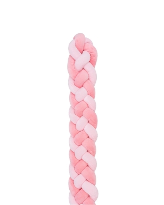 Луксозен плюшен обиколник Kikkaboo - 4 плитки, 180 сm, Pink