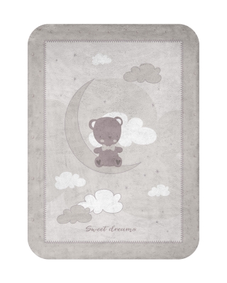 Супер меко бебешко одеяло Kikkaboo - Dream Big, 80 х 110 сm, Beige
