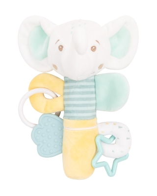 Занимателна играчка пискун с гризалка Kikkaboo - Elephant Time