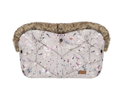 Ръкавица за количка Kikkaboo - Luxury Dreamy Fields, Grey