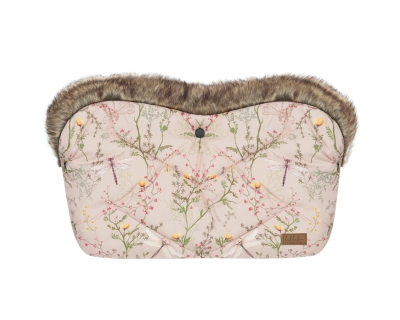 Ръкавица за количка Kikkaboo - Luxury Secret Garden, Beige
