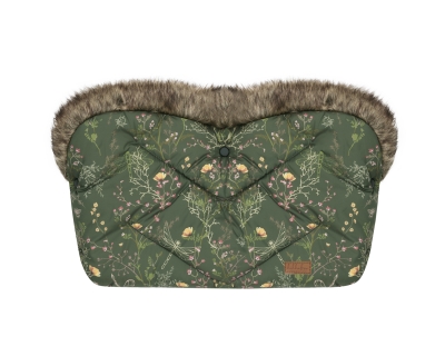 Ръкавица за количка Kikkaboo - Luxury Secret Garden, Green